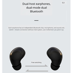 Compact In-Ear Slide Cover Bluetooth Earbuds