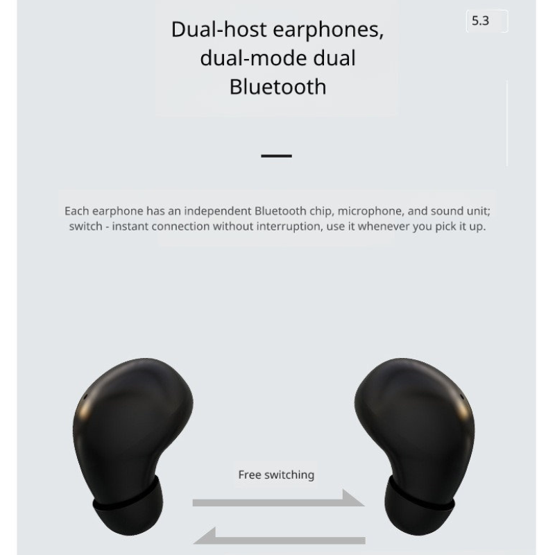 Compact In-Ear Slide Cover Bluetooth Earbuds
