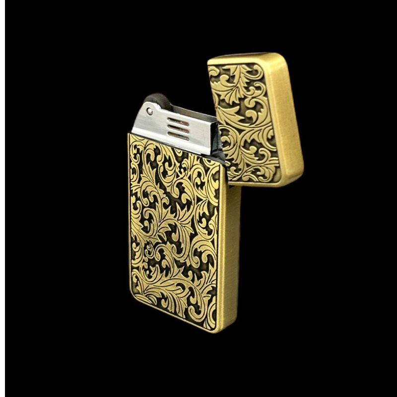 Thin Classic Open Flame Wheel Lighter