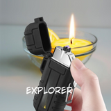 Multifunctional Waterproof Flashlight with Arc Lighter