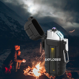 Multifunctional Waterproof Flashlight with Arc Lighter