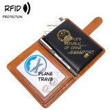 RFID Anti-Theft Soft Passport Bag