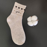 Vintage Style Thick Cotton Crew Socks (Set of 4)