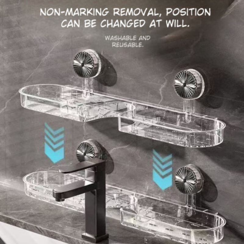 Wall-Mounted Basin Storage Rack