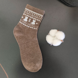 Vintage Style Thick Cotton Crew Socks (Set of 4)