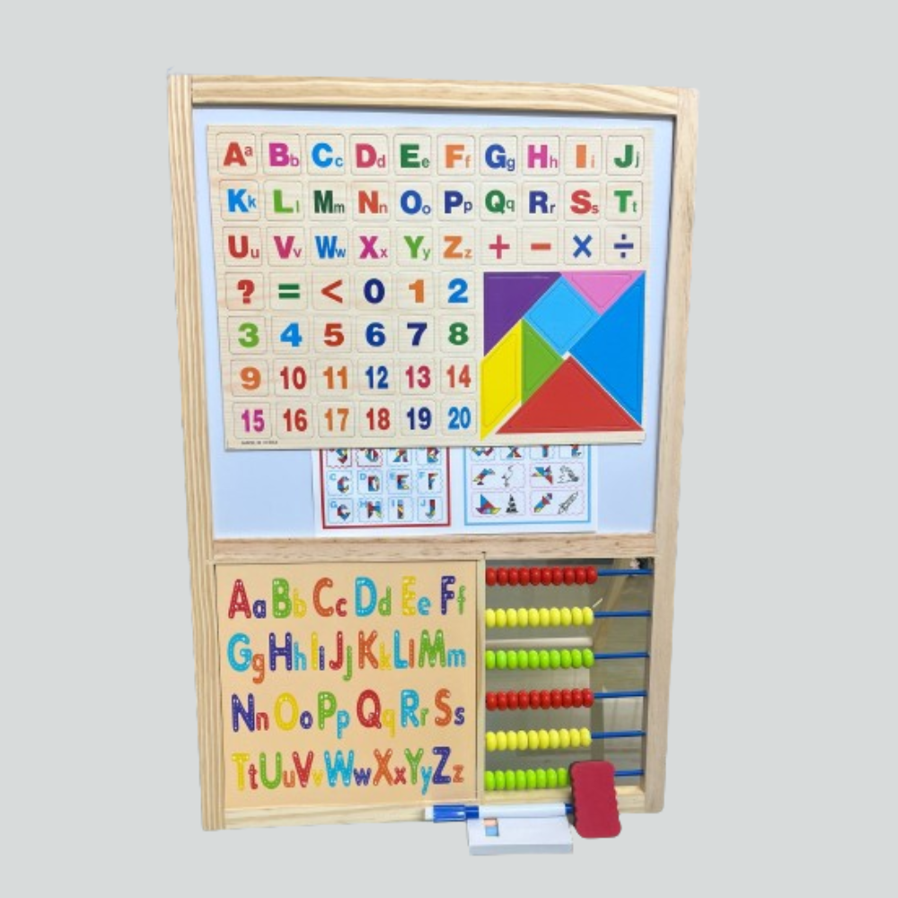 54CM Wooden Double-sided Magnetic Drawing & Writing Board For Kids