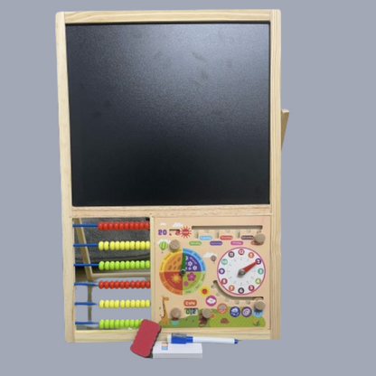 54CM Wooden Double-sided Magnetic Drawing & Writing Board For Kids