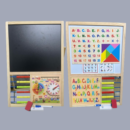 54CM Wooden Double-sided Magnetic Drawing & Writing Board For Kids