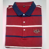 Long Sleeve Polo T-shirts for Men/ Red/L