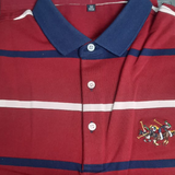 Long Sleeve Polo T-shirts for Men/ Red/L