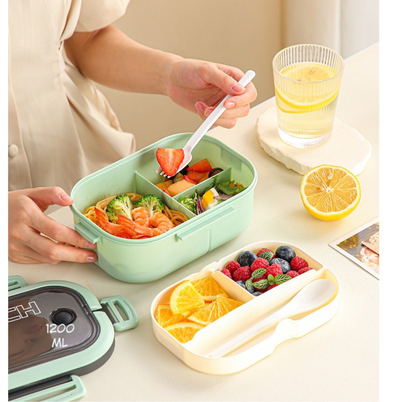 Multi-Compartment Microwave Bento Lunch Box