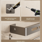 Premium Punch-Free Bathroom Storage Rack