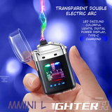 Windproof Digital Display Rechargeable Lighter