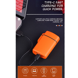 LED Dual Arc Flashlight Pocket Lighter