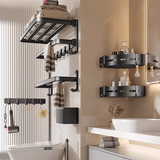 Wall-Mounted Bathroom Storage Towel Rack
