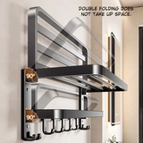 Wall-Mounted Bathroom Storage Towel Rack