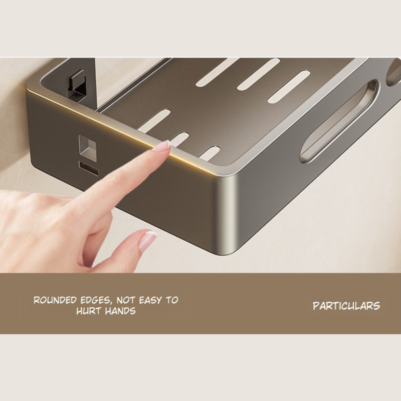 Premium Punch-Free Bathroom Storage Rack