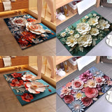 40*60cm 3D Colorful Flower Mat