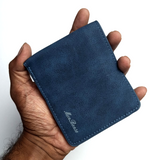 Mens Retro Frosted Two-fold Vertical Wallet