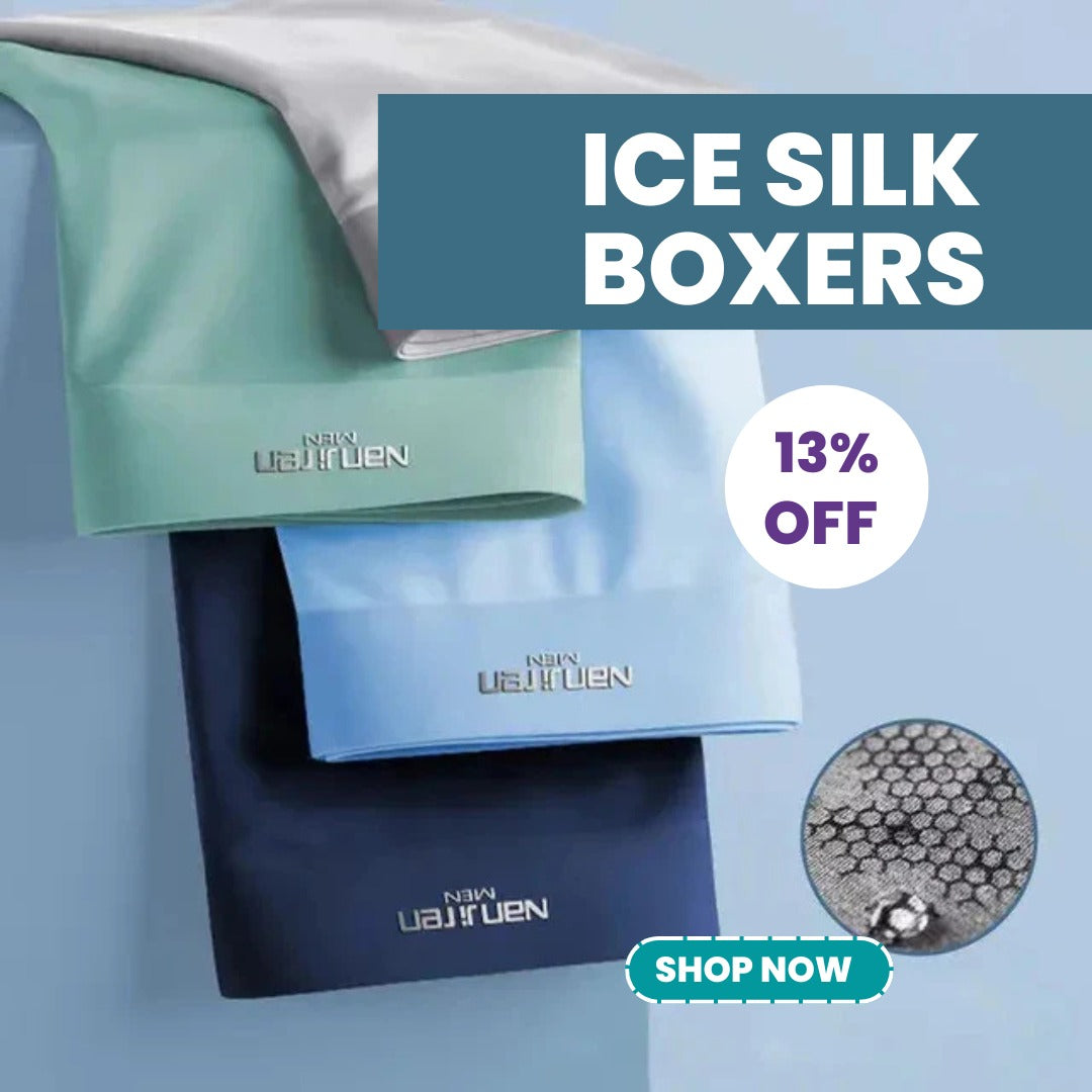 Men's Pure Ice Silk Antibacterial Ultrathin Underwear(set of 4)