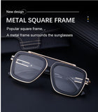 KAJILA Bold Retro Square Sunglasses for Men