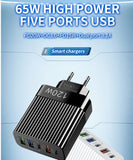 5 in 1 USB-C Multi-Port Fast Charging Adapter