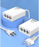 120W Multi-Port 3USB+4PD Fast Charger Hub