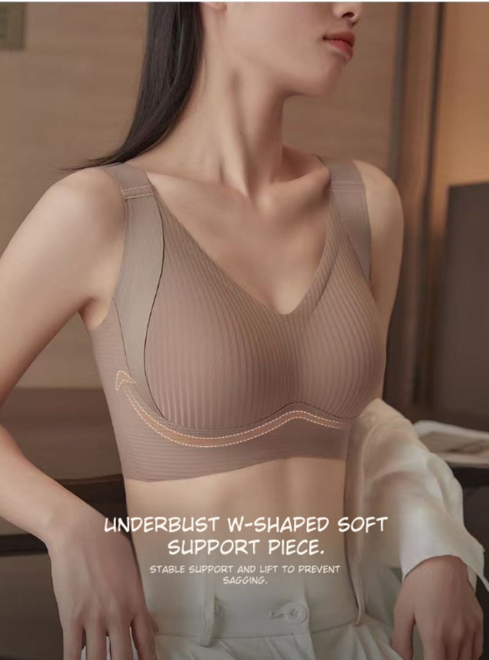 Adjustable Thin Full Coverage Bra