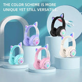 Colorful Cat Ear Wireless Headphones