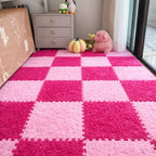 Soft Washable Foam Splicing Tiles Carpet ( Set of 12)