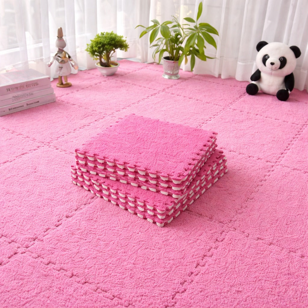 Soft Washable Foam Splicing Tiles Carpet ( Set of 12)