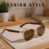 Vintage Style UV400 Unisex Wooden Shade Sunglass