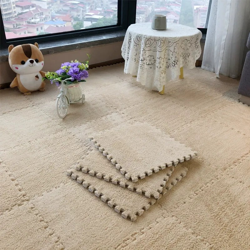 Soft Washable Foam Splicing Tiles Carpet ( Set of 12)