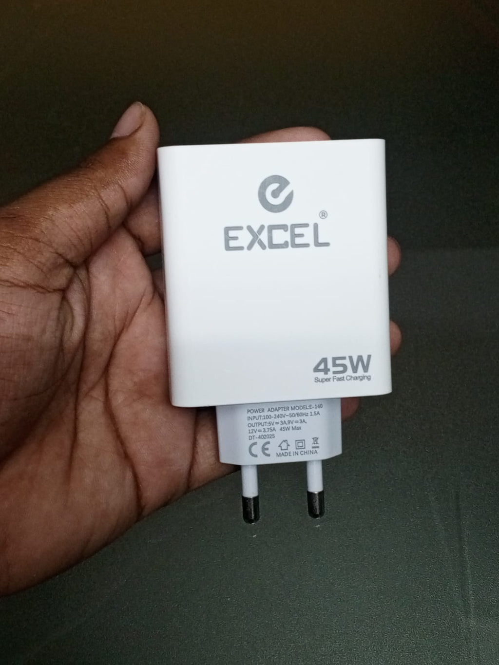 45W Fast Charging Single Port Adapter & Cable