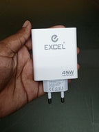 45W Fast Charging Single Port Adapter & Cable
