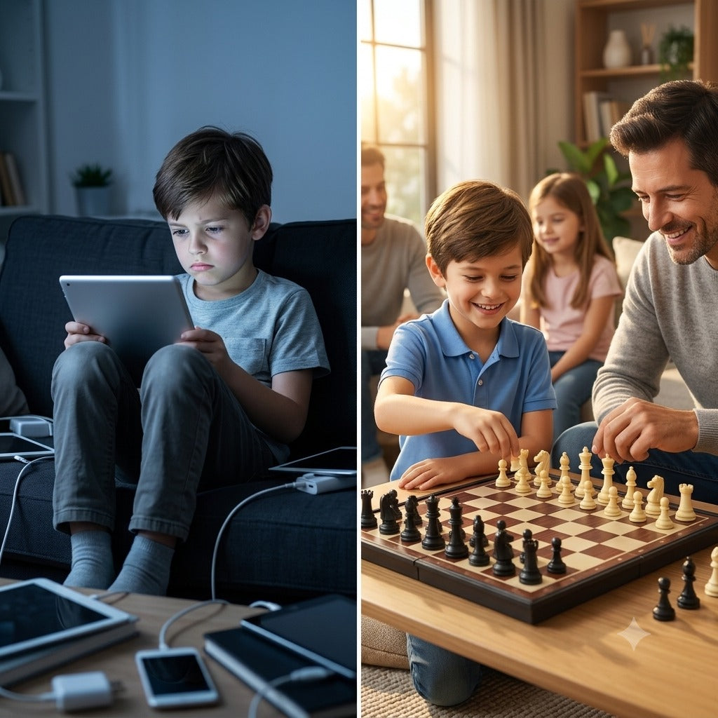 2-in-1 Magnetic Chess & Checkers Set