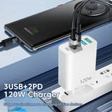 5 in 1 USB-C Multi-Port Fast Charging Adapter