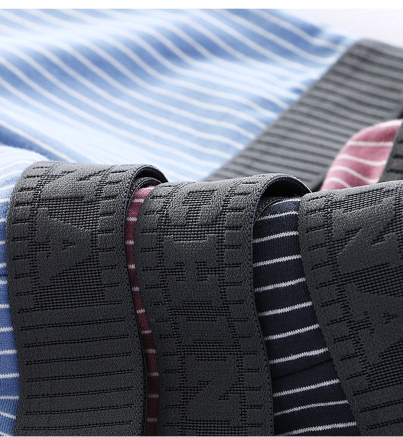 Men's Breathable Striped Premium Boxer ( Set Of 03 )