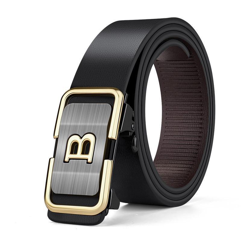 Men's toothless automatic buckle belt