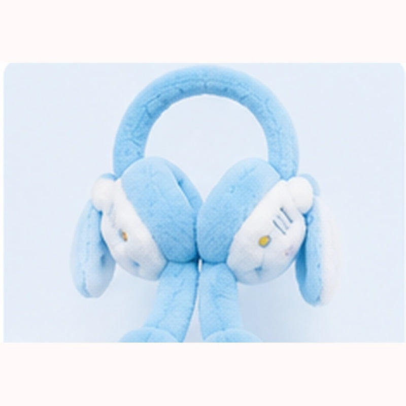 Sky Blue BunnyHug plush rabbit earmuff