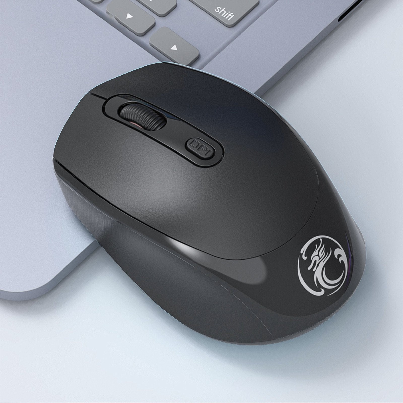 Rechargeable Dual-Mode Wireless Mute Mouse