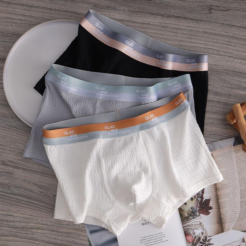 Soft Breathable Textured Cotton Boxer (set of 4)