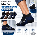STROPS ankle socks on foot showing raised heel tab and everyday look