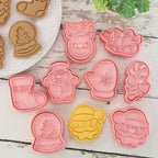 8 Pcs/Set Christmas Cookie Cutters Biscuit Mould Baking Mould