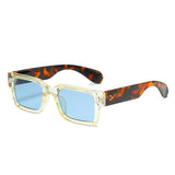 UV400 Vintage Rectangle Sunglasses for Men