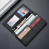 High Capacity Long Men Luxury PU Leather Wallet