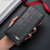 High Capacity Long Men Luxury PU Leather Wallet