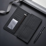 High Capacity Long Men Luxury PU Leather Wallet