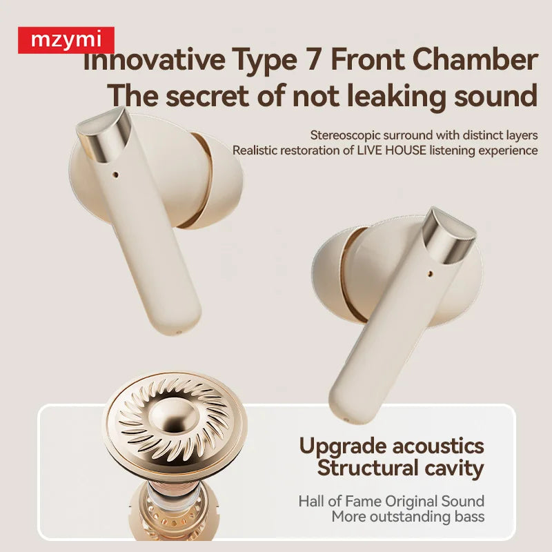 Noise Reduction Sports Touch Screen Bluetooth 5.3 Earbuds