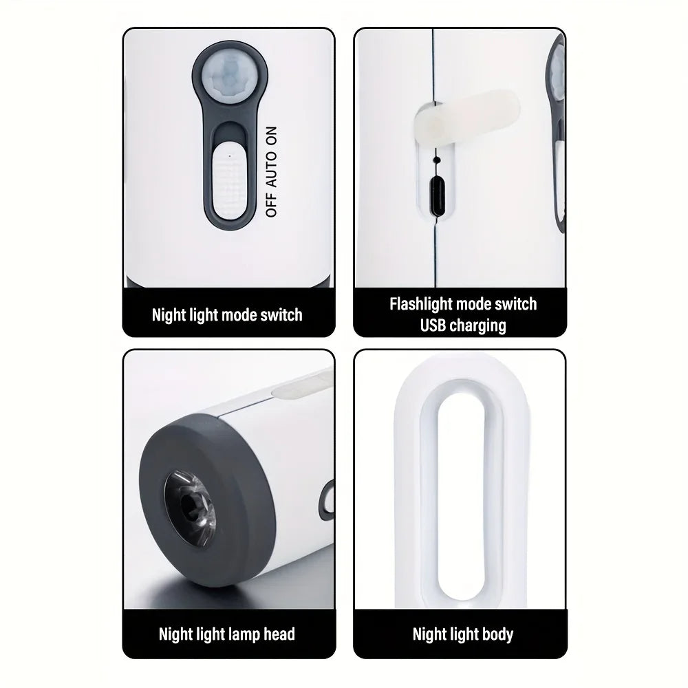 Portable 2 In 1 LED Night Lamp & Flashlight